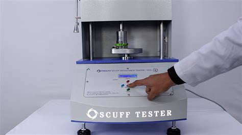 scuff tester presto|scuff resistance tester.